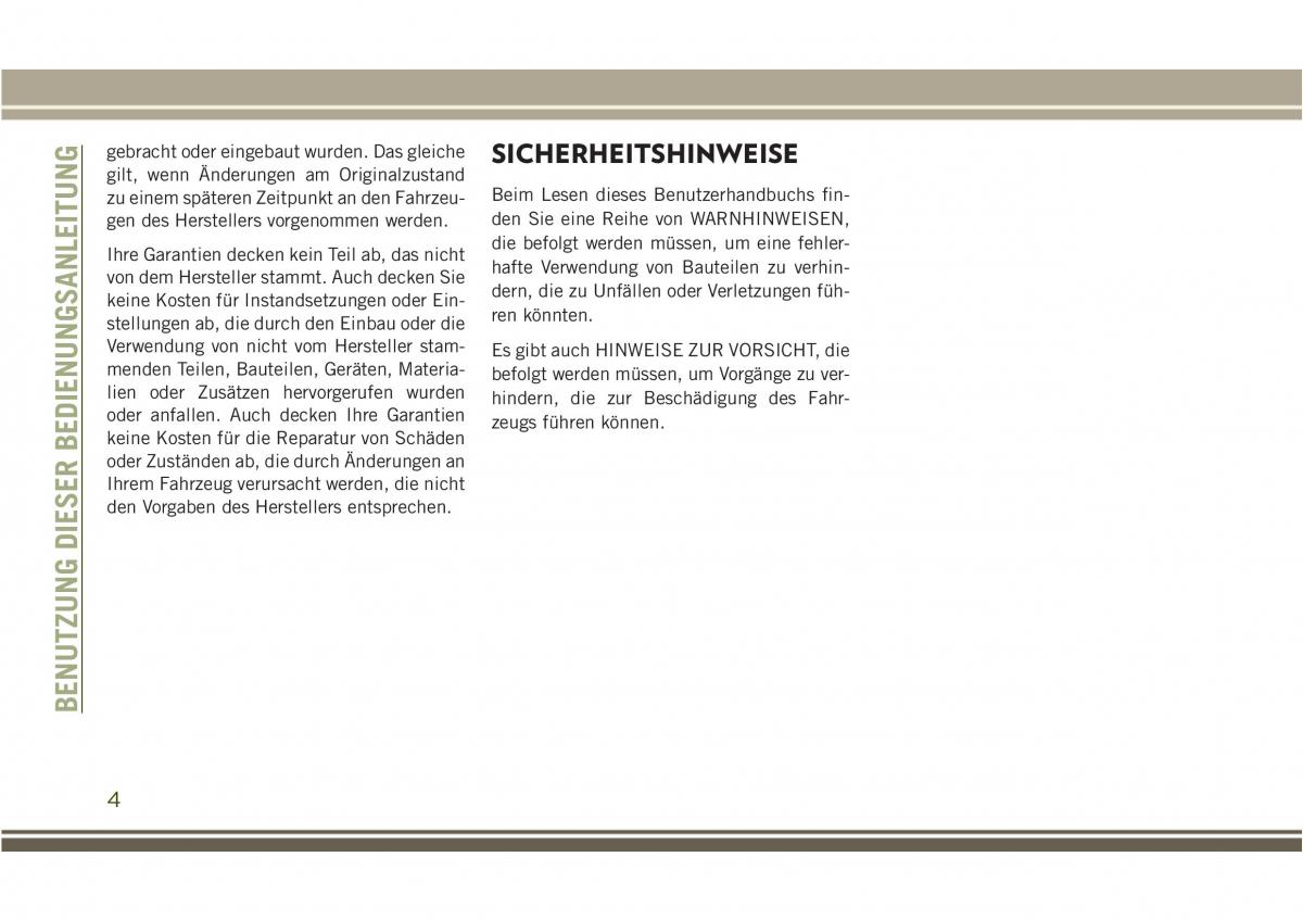 Jeep Compass II 2 Handbuch / page 6