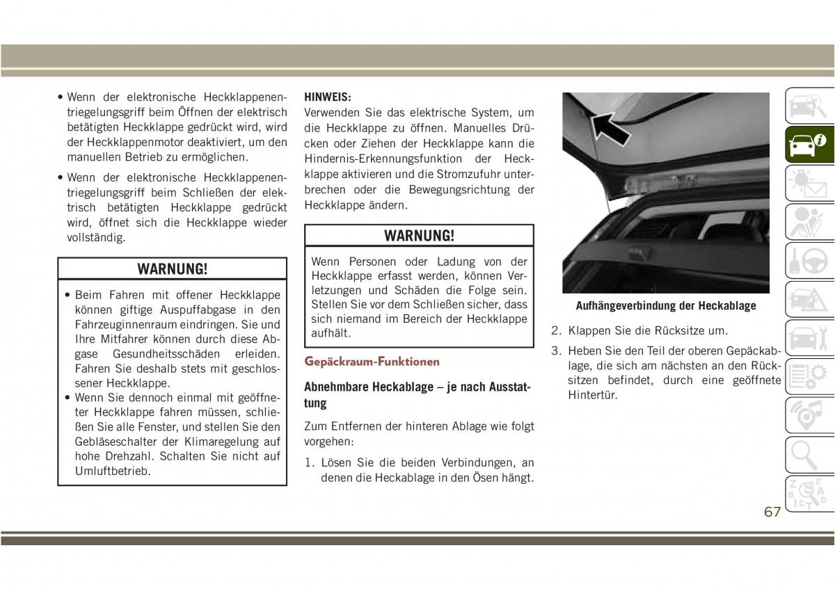 Jeep Compass II 2 Handbuch / page 69