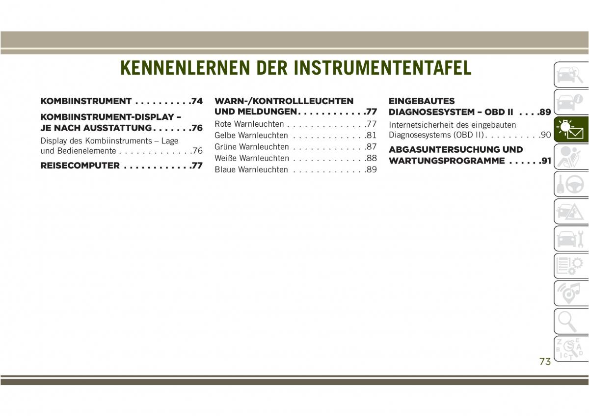 Jeep Compass II 2 Handbuch / page 75