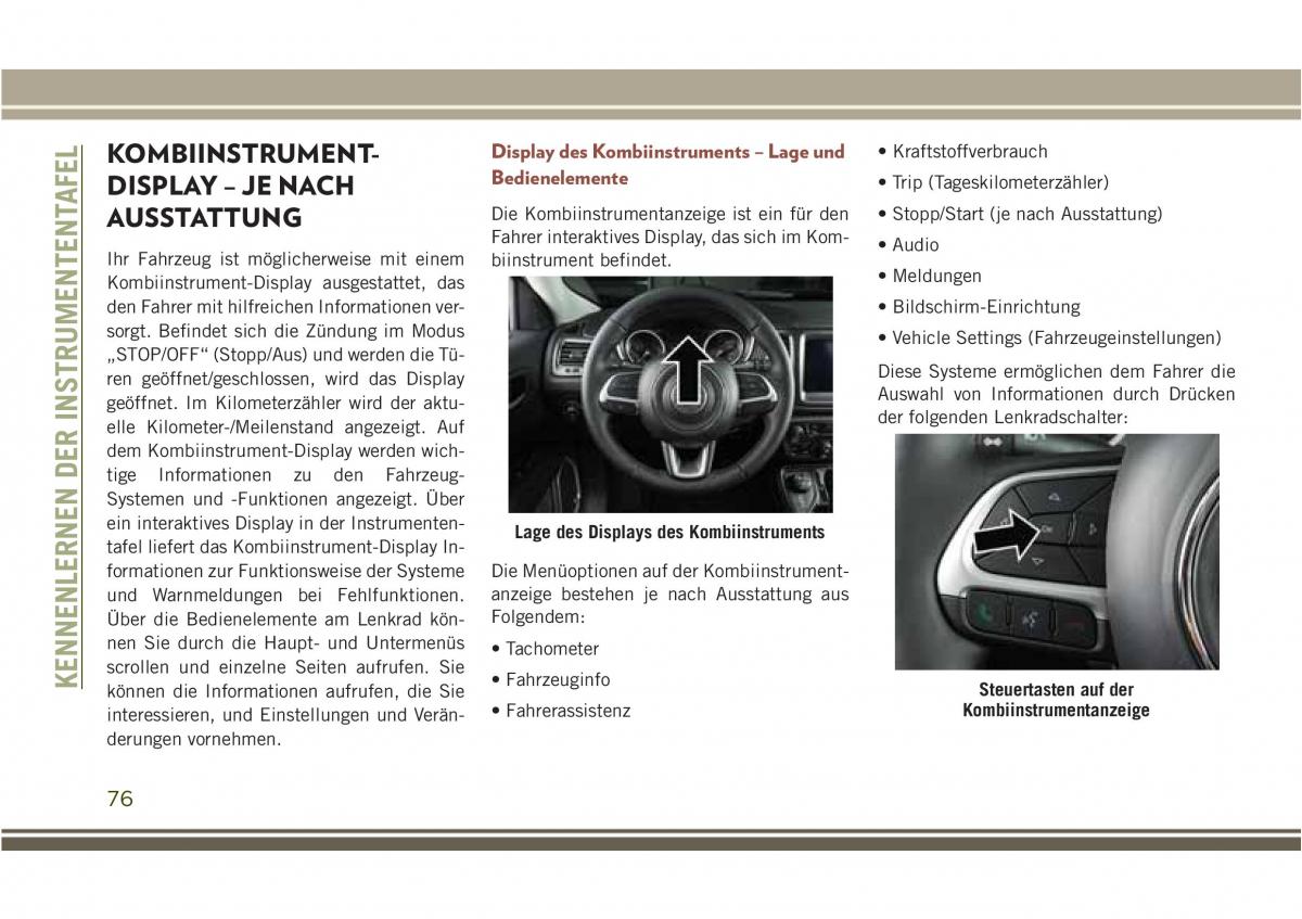 Jeep Compass II 2 Handbuch / page 78