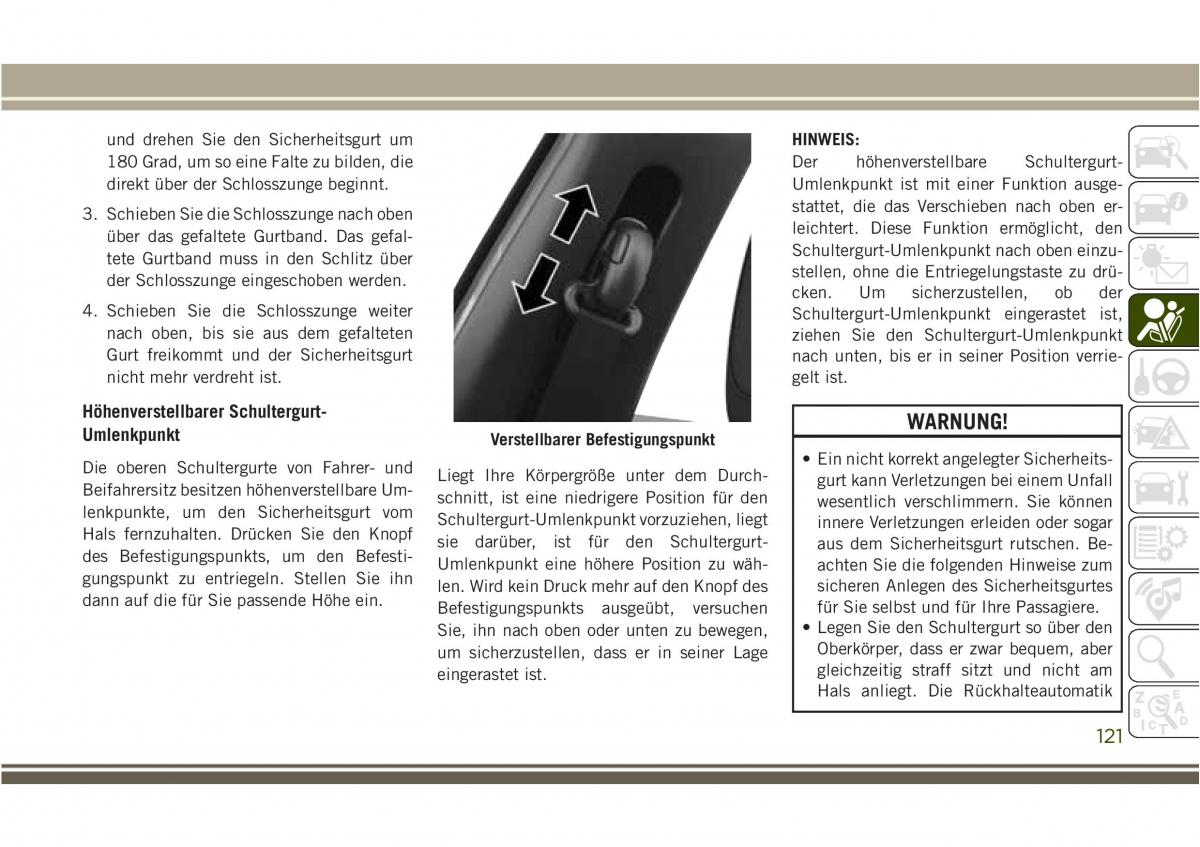 Jeep Compass II 2 Handbuch / page 123