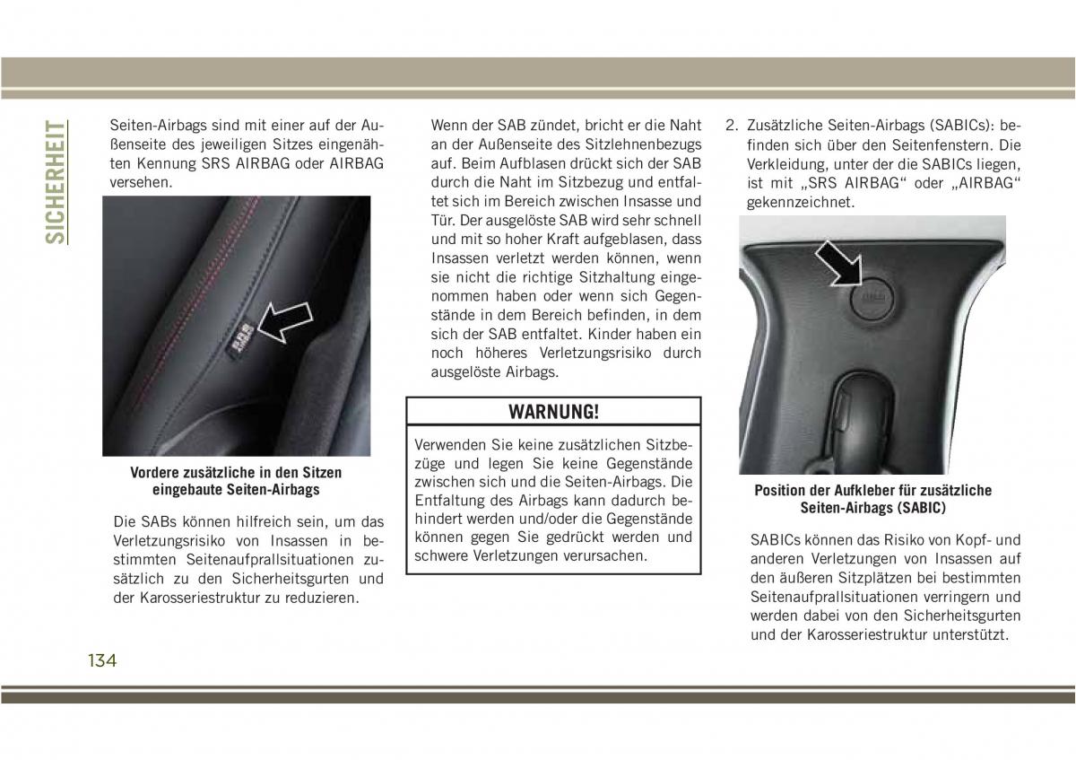 Jeep Compass II 2 Handbuch / page 136