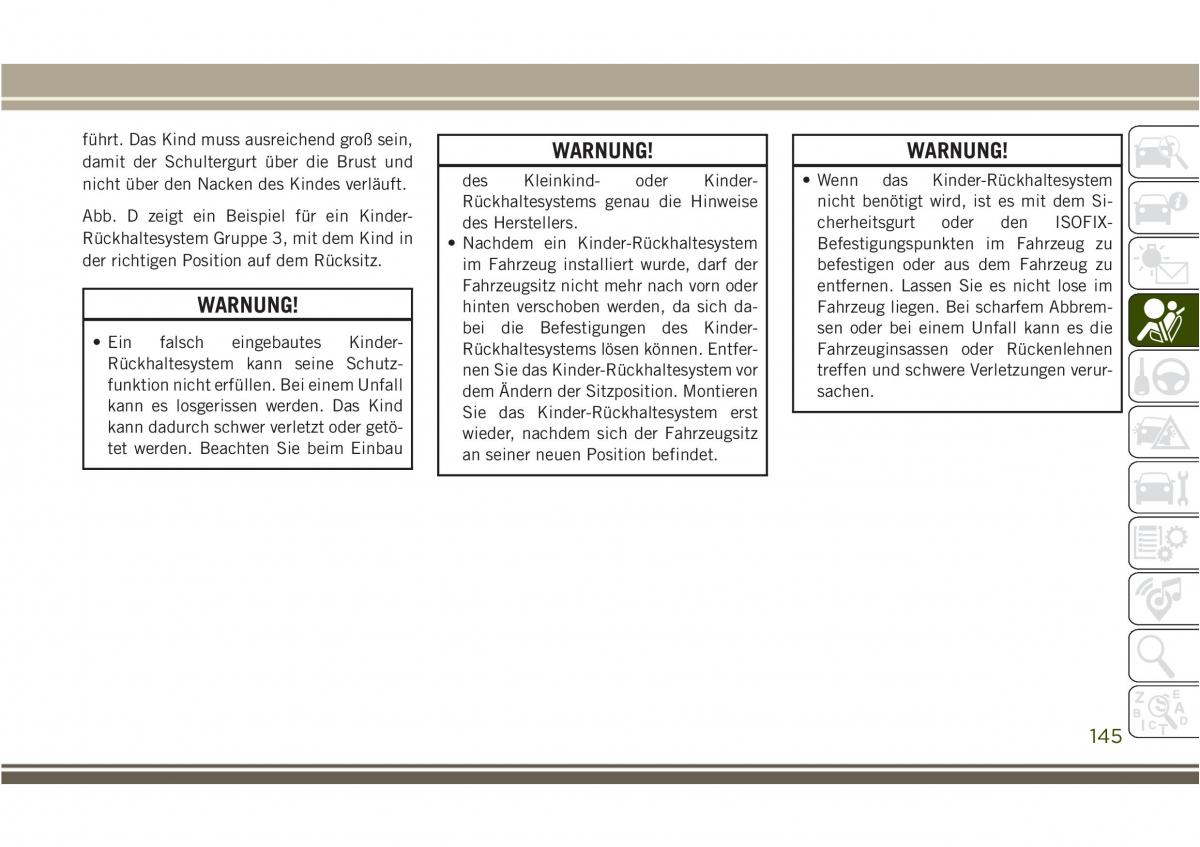 Jeep Compass II 2 Handbuch / page 147