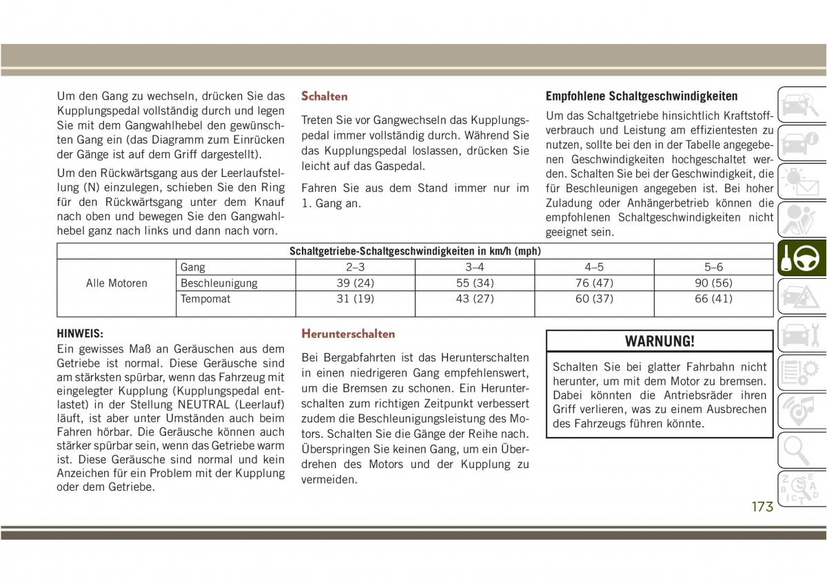 Jeep Compass II 2 Handbuch / page 175