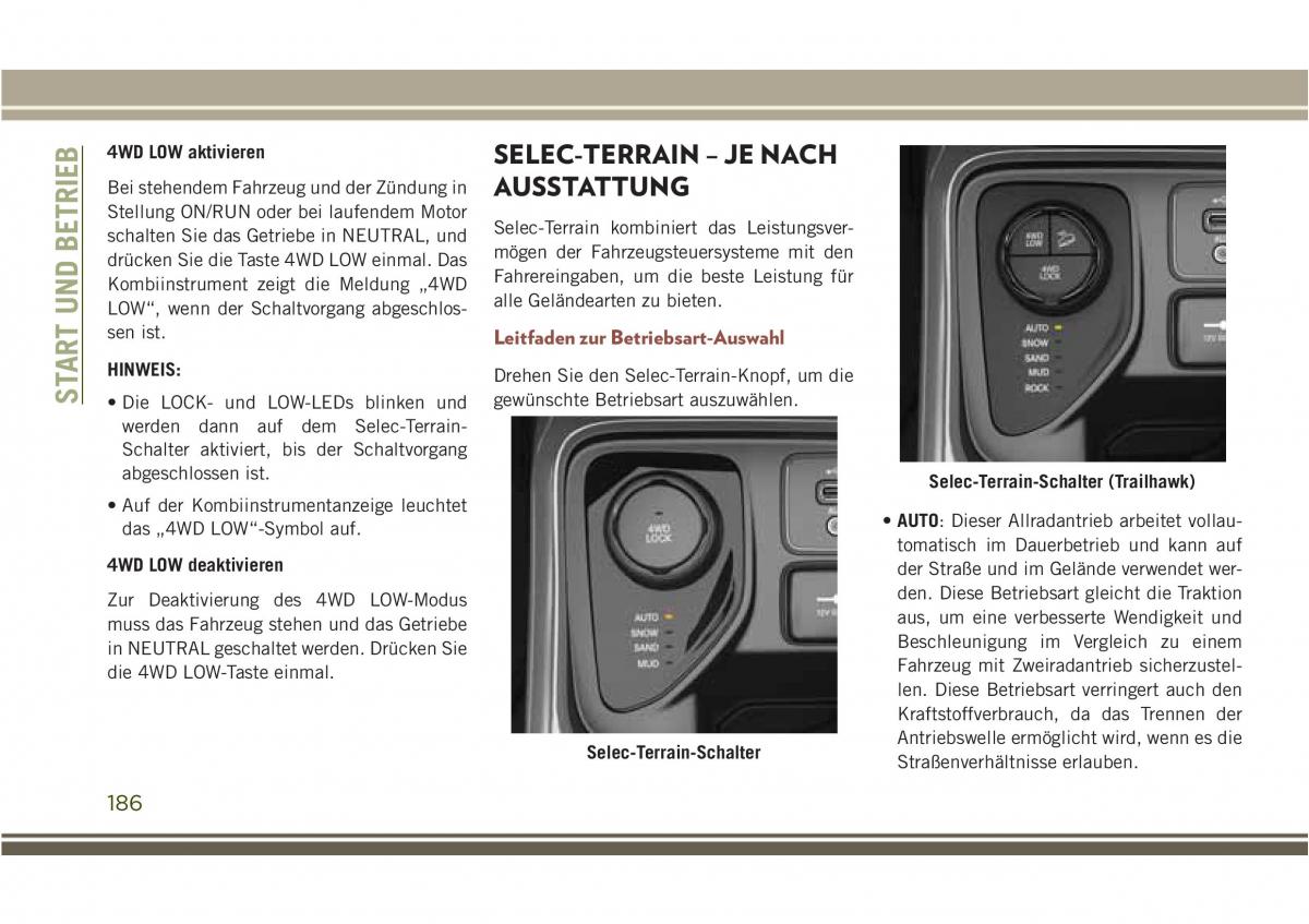 Jeep Compass II 2 Handbuch / page 188