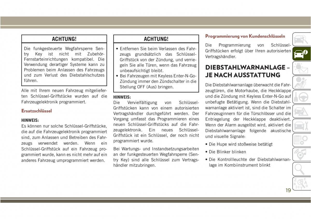 Jeep Compass II 2 Handbuch / page 21