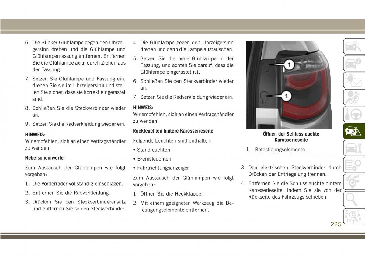 Jeep Compass II 2 Handbuch / page 227