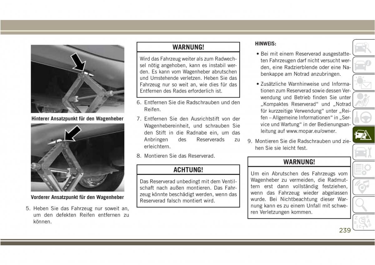 Jeep Compass II 2 Handbuch / page 241