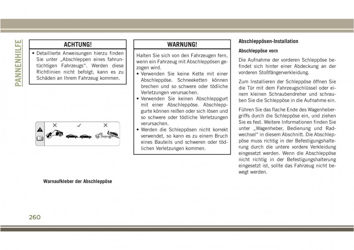 Jeep Compass II 2 Handbuch / page 262