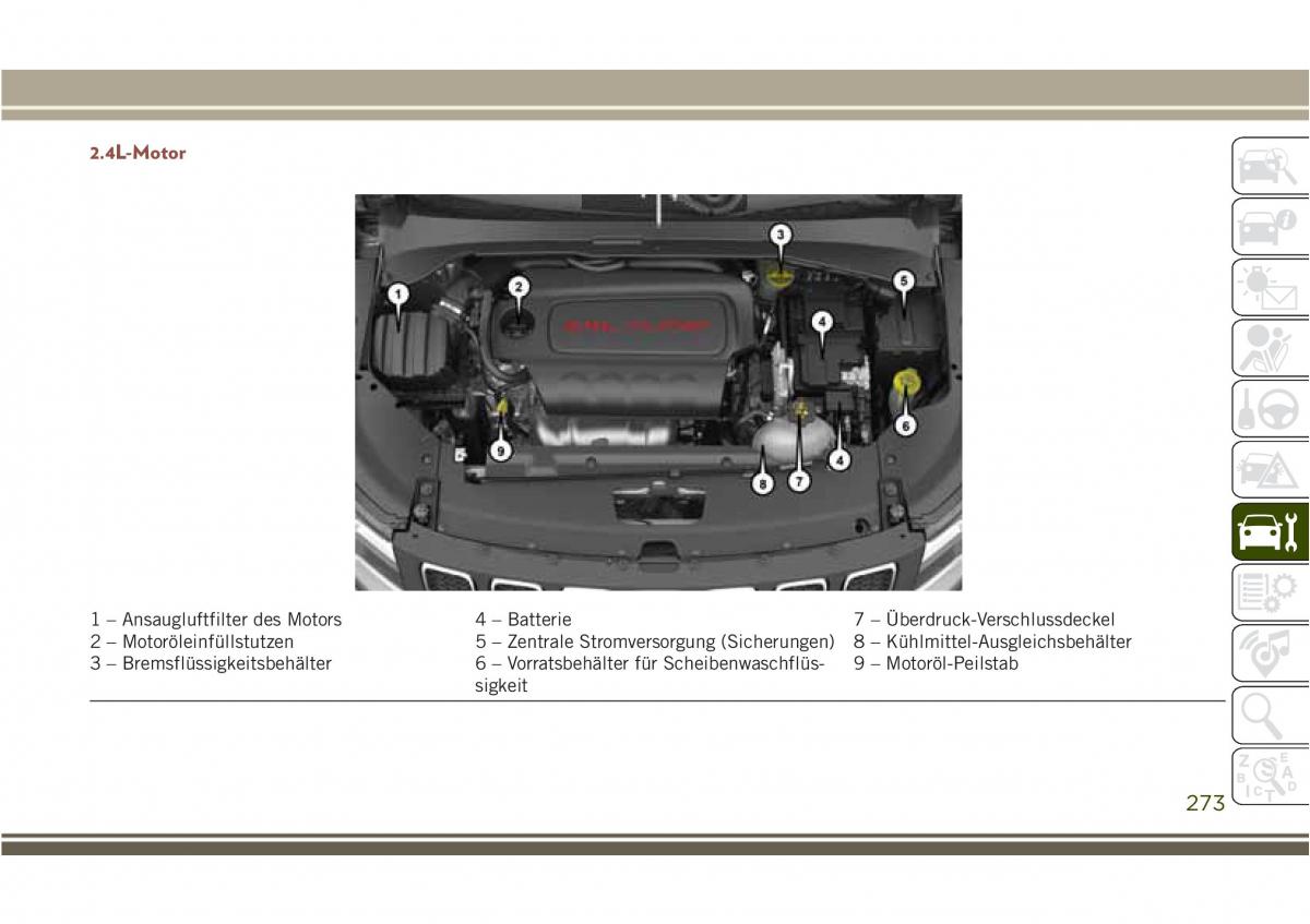 Jeep Compass II 2 Handbuch / page 275