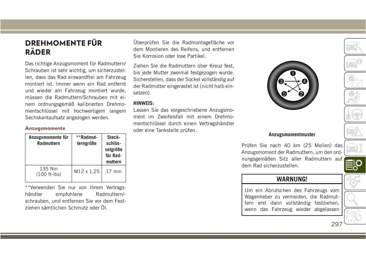 Jeep Compass II 2 Handbuch / page 299