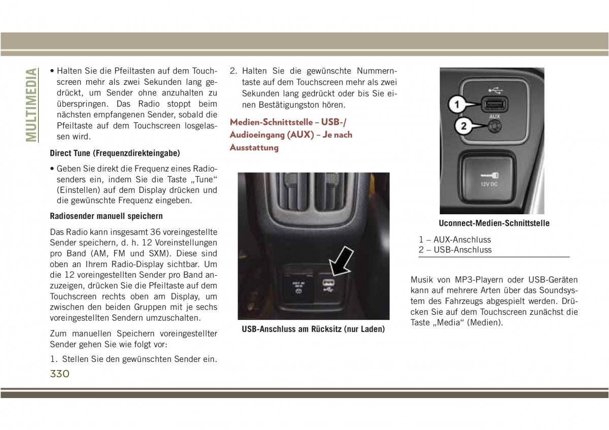 Jeep Compass II 2 Handbuch / page 332