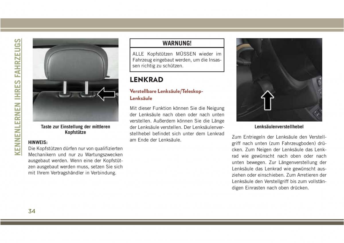 Jeep Compass II 2 Handbuch / page 36