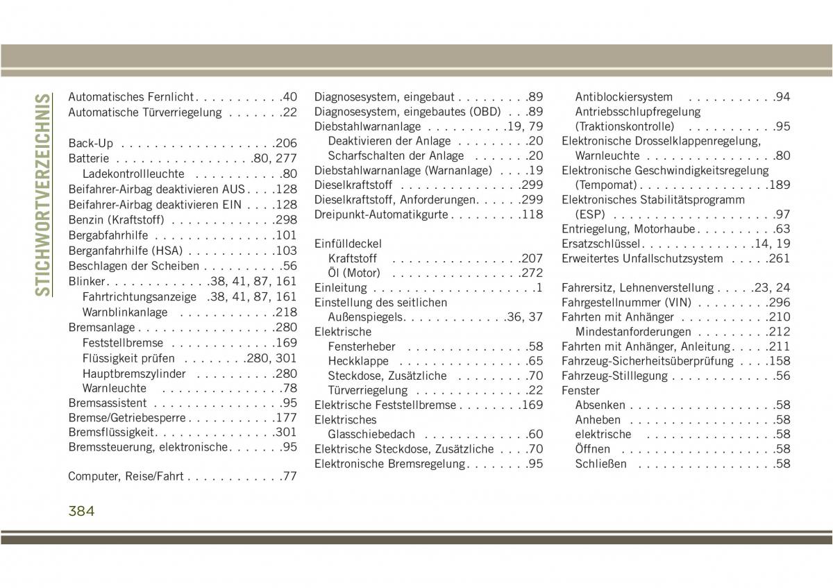 Jeep Compass II 2 Handbuch / page 386