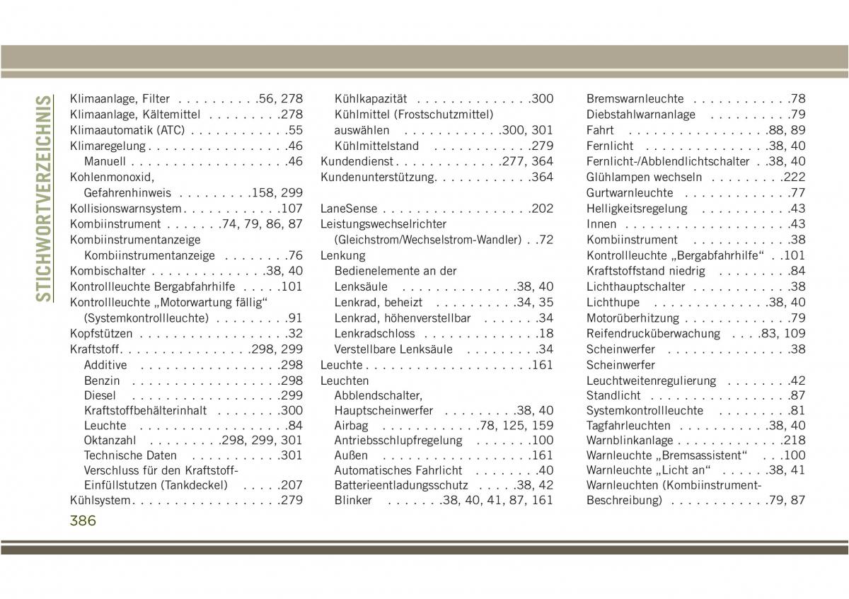 Jeep Compass II 2 Handbuch / page 388