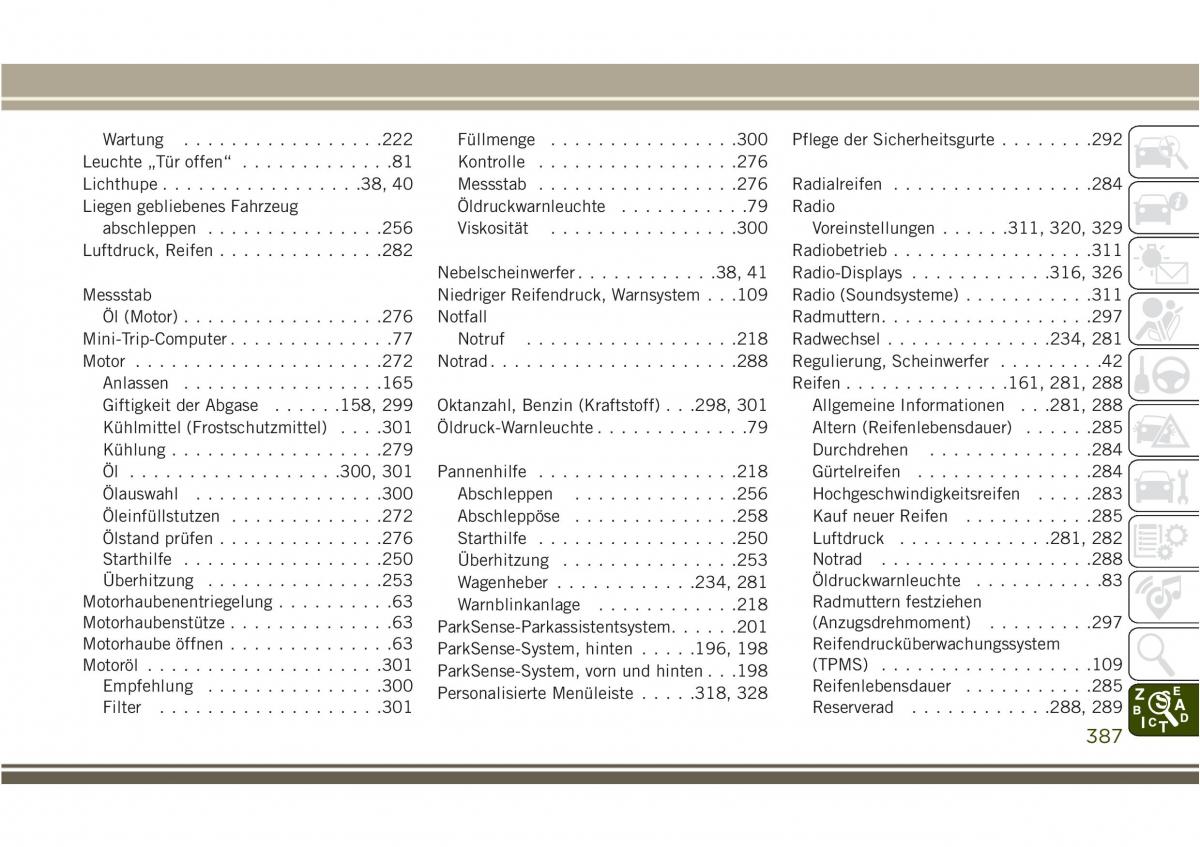 Jeep Compass II 2 Handbuch / page 389