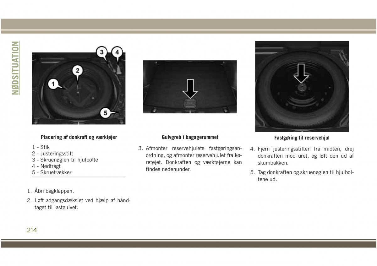 Jeep Compass II 2 Bilens instruktionsbog / page 216