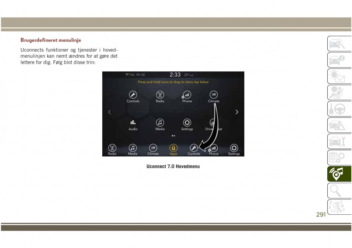 Jeep Compass II 2 Bilens instruktionsbog / page 293