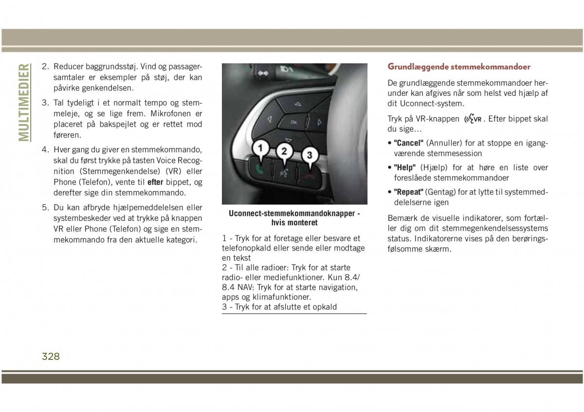 Jeep Compass II 2 Bilens instruktionsbog / page 330