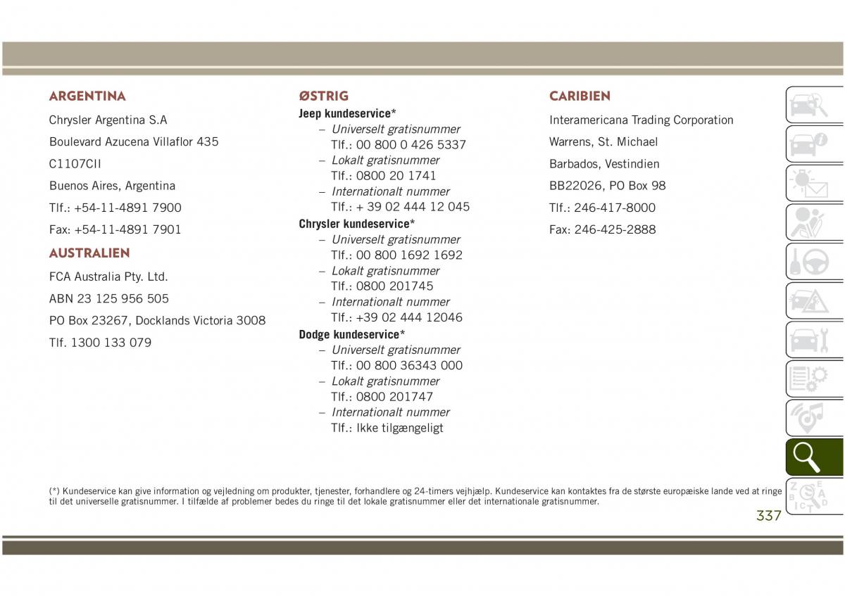 Jeep Compass II 2 Bilens instruktionsbog / page 339