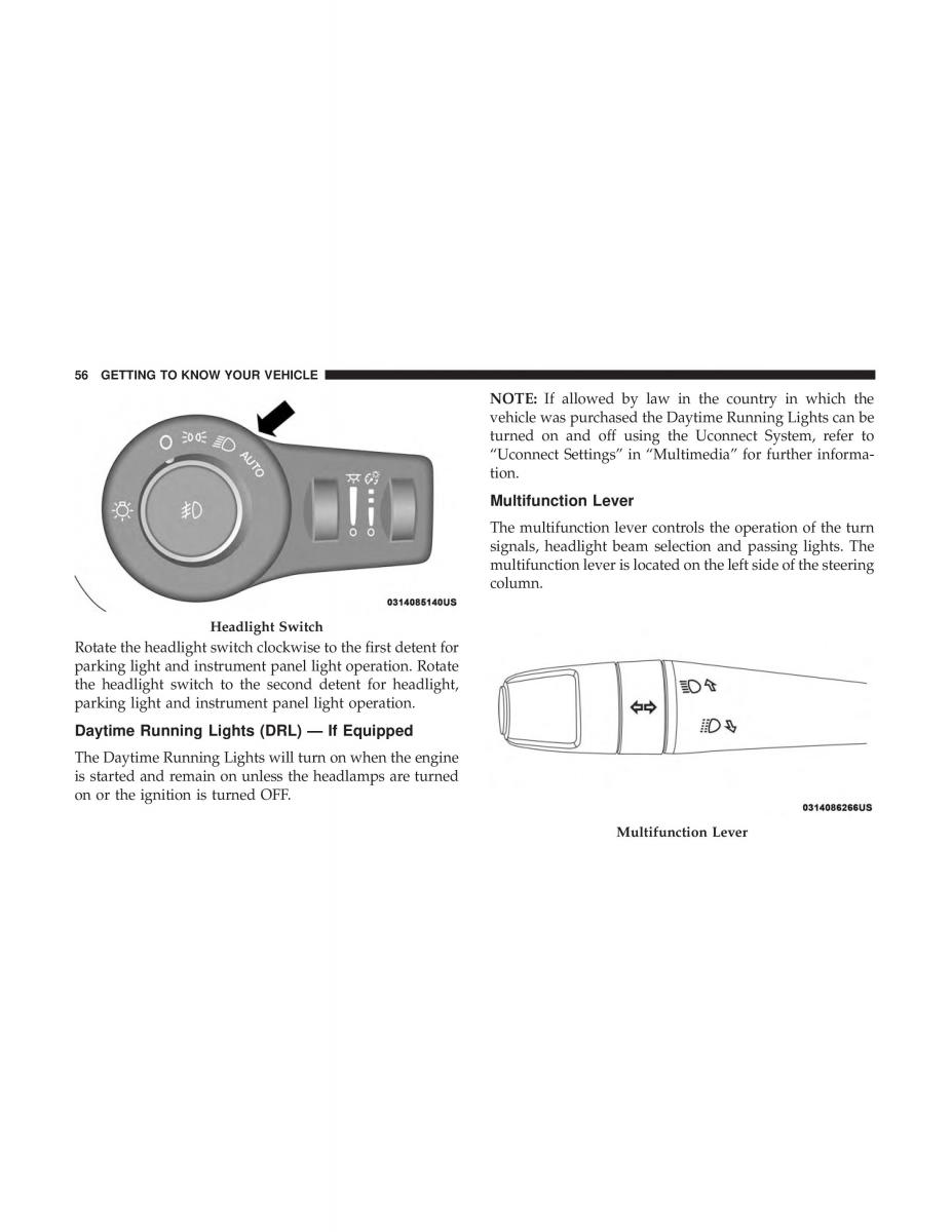 Jeep Compass II 2 owners manual / page 58