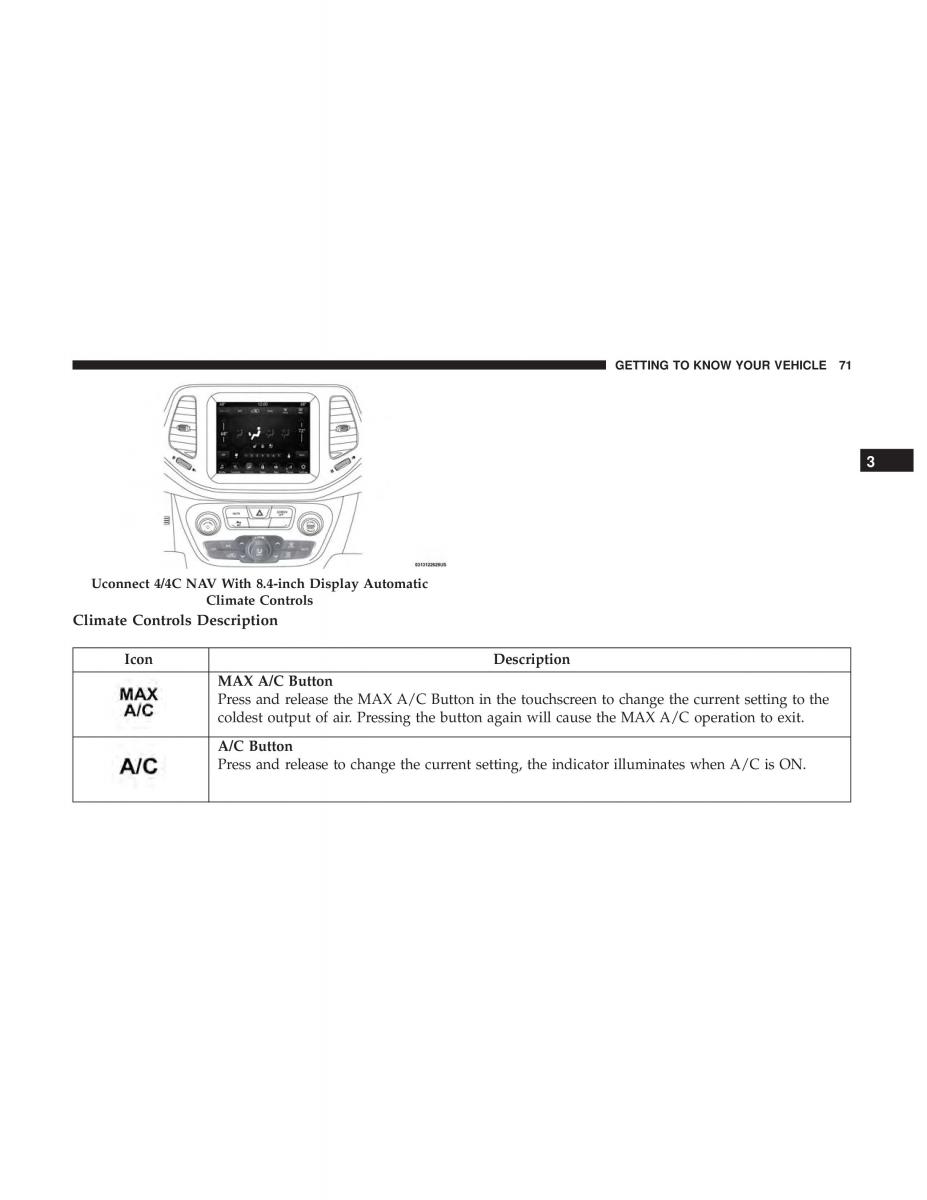 Jeep Compass II 2 owners manual / page 73