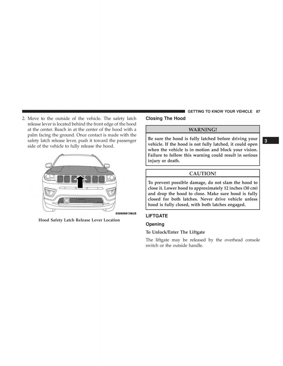 Jeep Compass II 2 owners manual / page 89