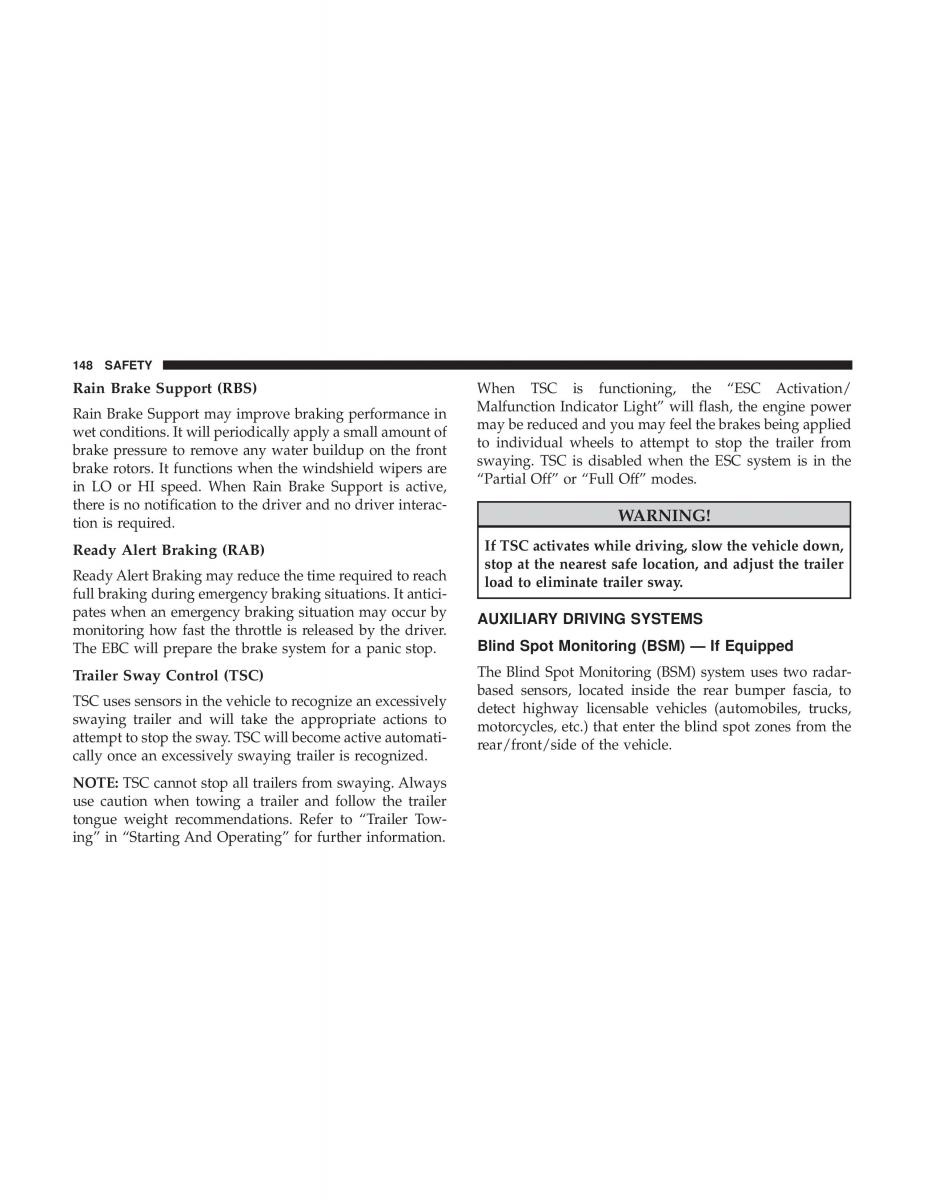 Jeep Compass II 2 owners manual / page 149