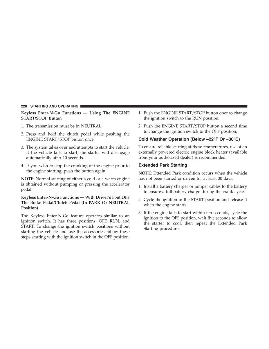 Jeep Compass II 2 owners manual / page 229