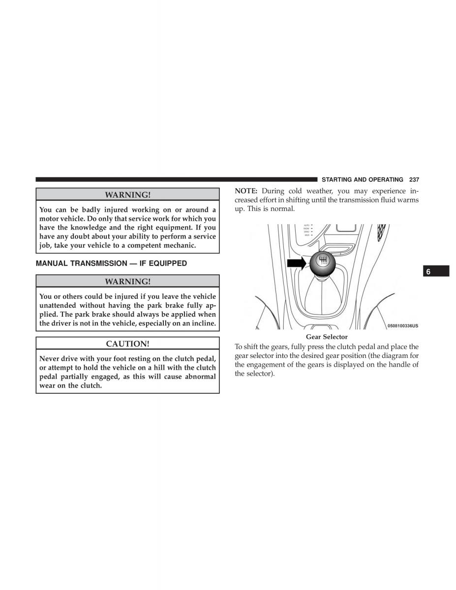 Jeep Compass II 2 owners manual / page 238