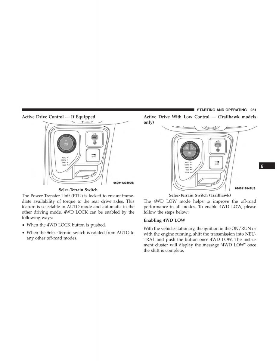 Jeep Compass II 2 owners manual / page 252