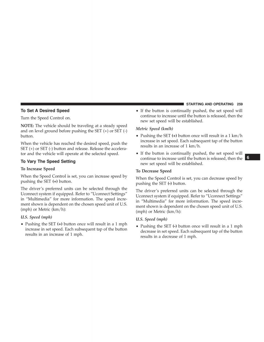 Jeep Compass II 2 owners manual / page 260