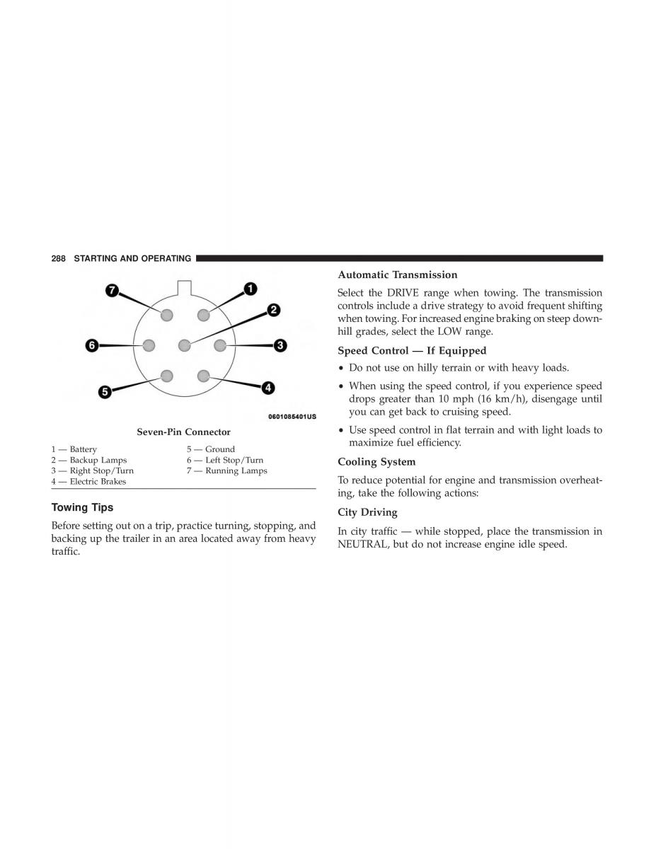 Jeep Compass II 2 owners manual / page 289