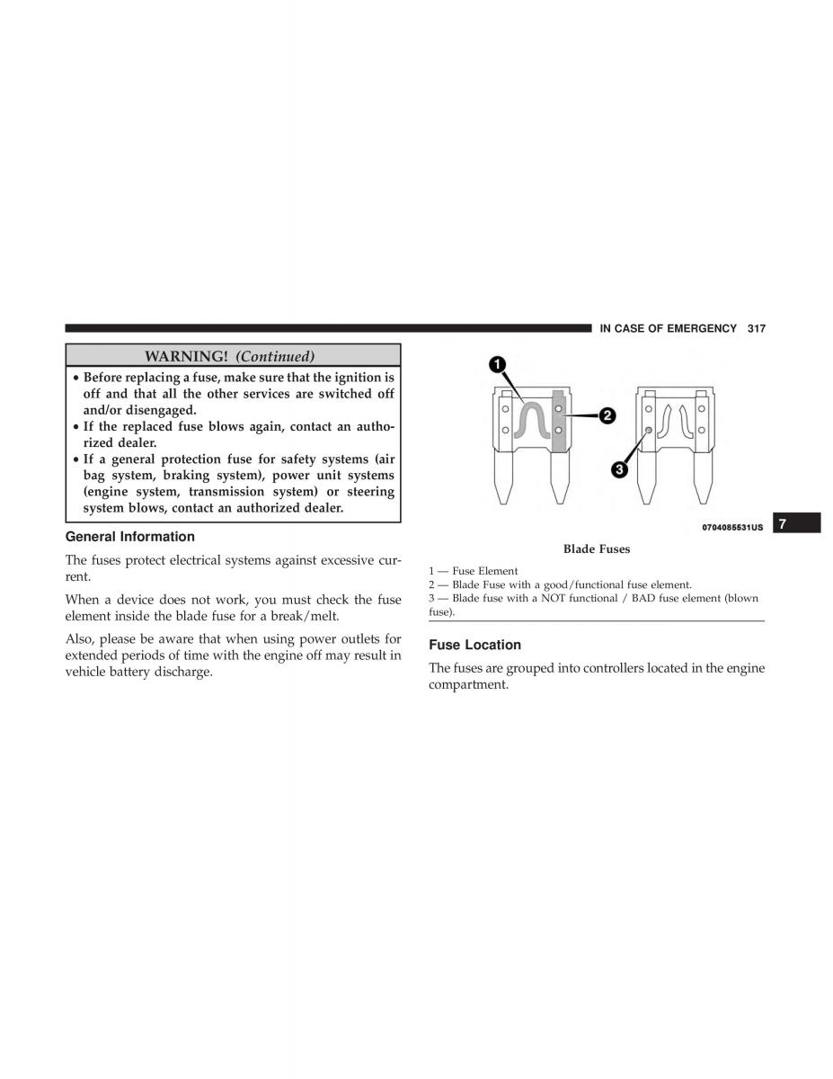 Jeep Compass II 2 owners manual / page 318