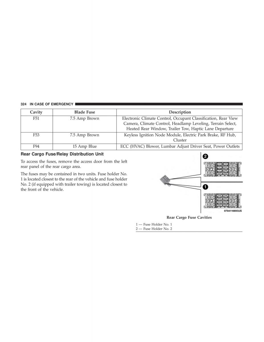 Jeep Compass II 2 owners manual / page 325