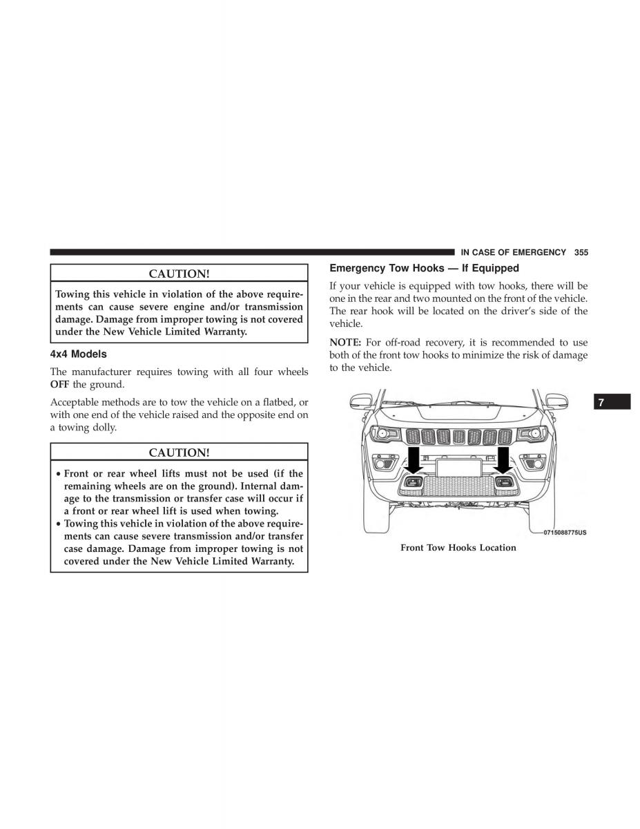 Jeep Compass II 2 owners manual / page 356