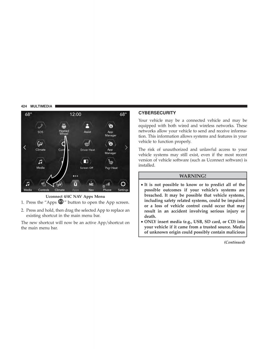 Jeep Compass II 2 owners manual / page 425