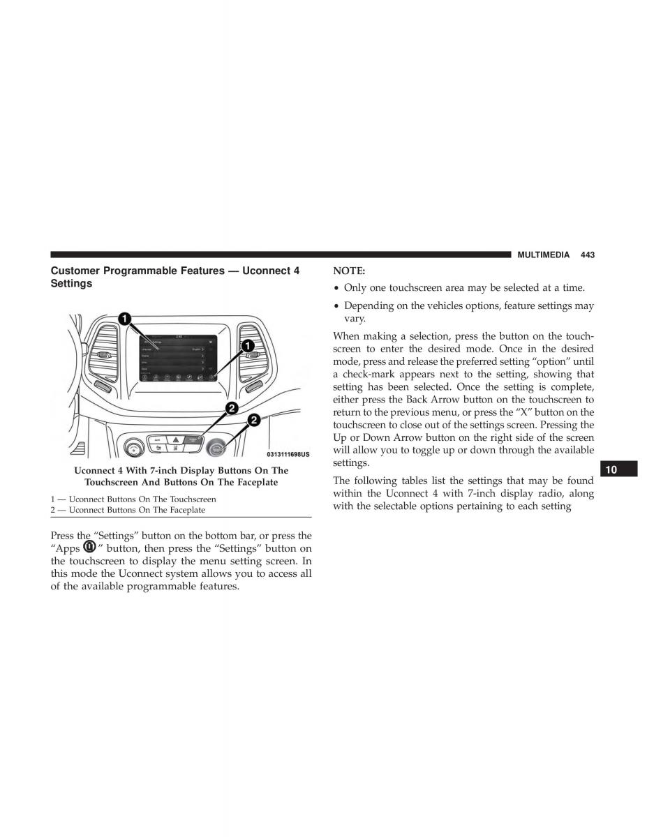 Jeep Compass II 2 owners manual / page 444