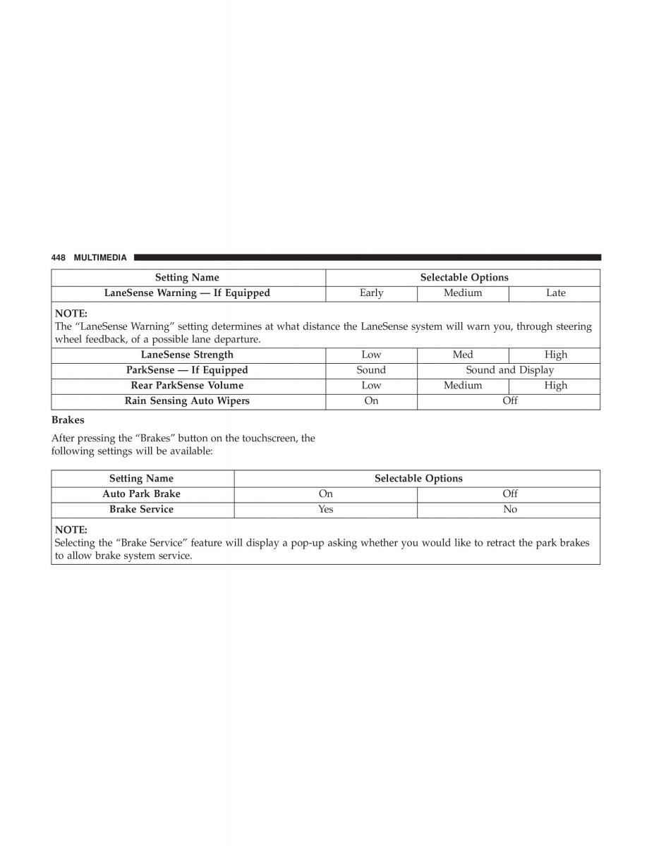 Jeep Compass II 2 owners manual / page 449