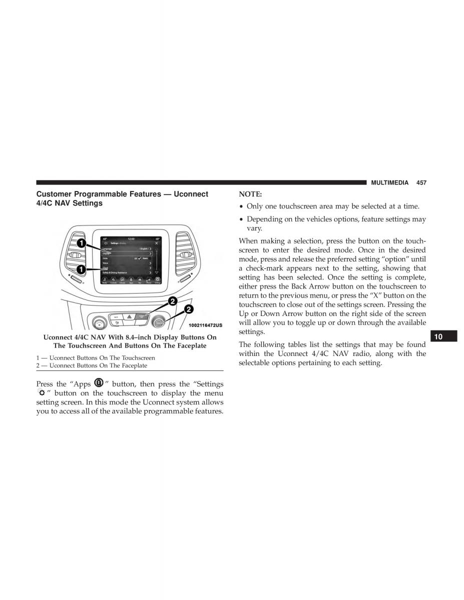 Jeep Compass II 2 owners manual / page 458