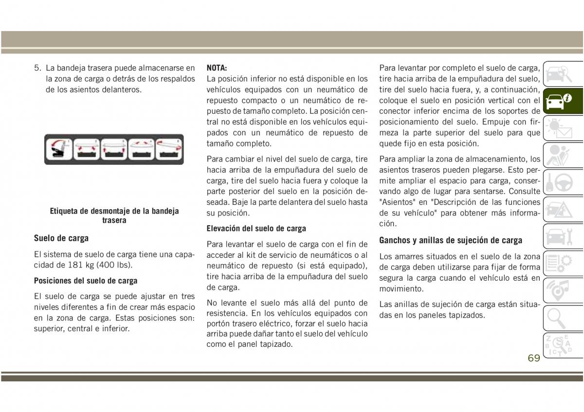 Jeep Compass II 2 manual del propietario / page 71