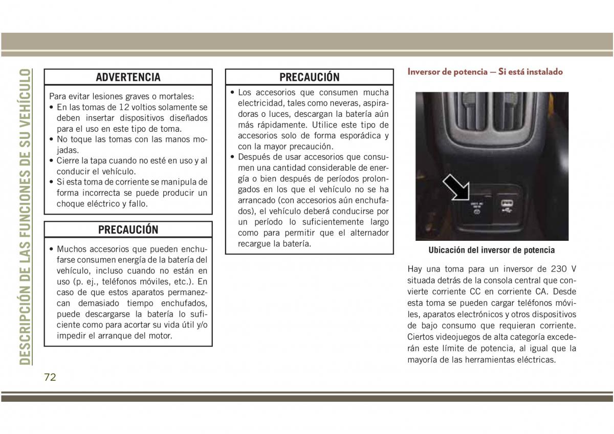 Jeep Compass II 2 manual del propietario / page 74