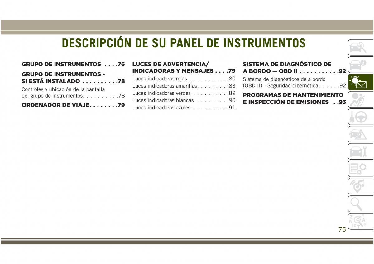 Jeep Compass II 2 manual del propietario / page 77