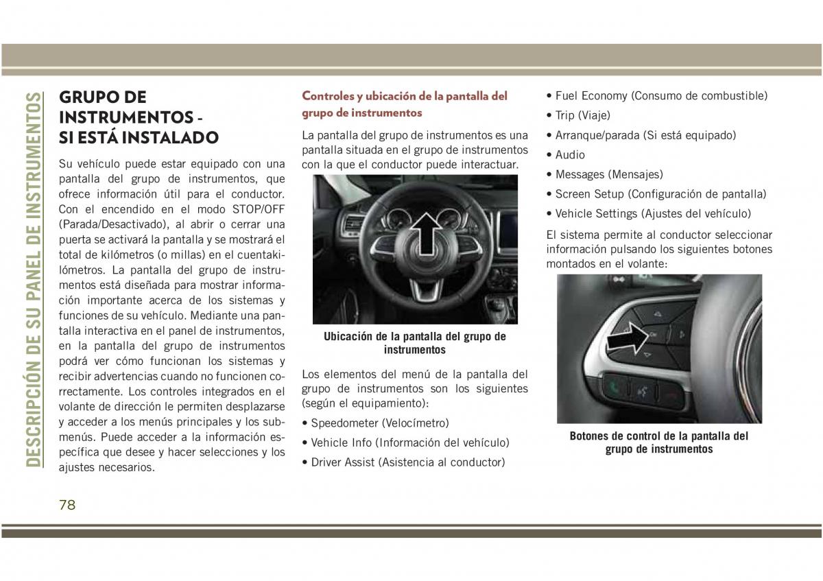 Jeep Compass II 2 manual del propietario / page 80