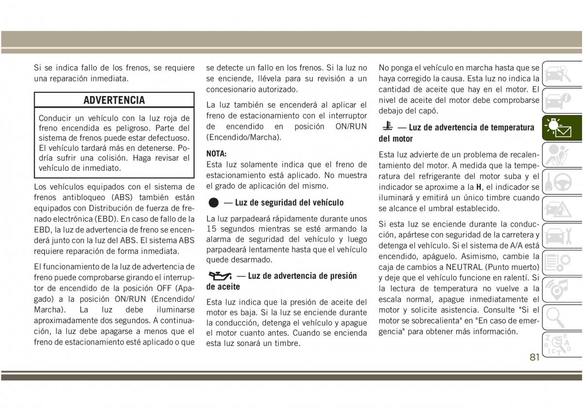 Jeep Compass II 2 manual del propietario / page 83