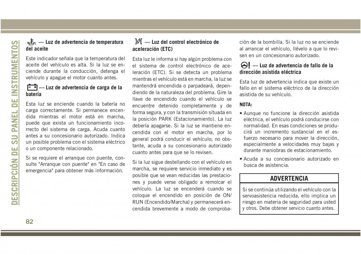 Jeep Compass II 2 manual del propietario / page 84