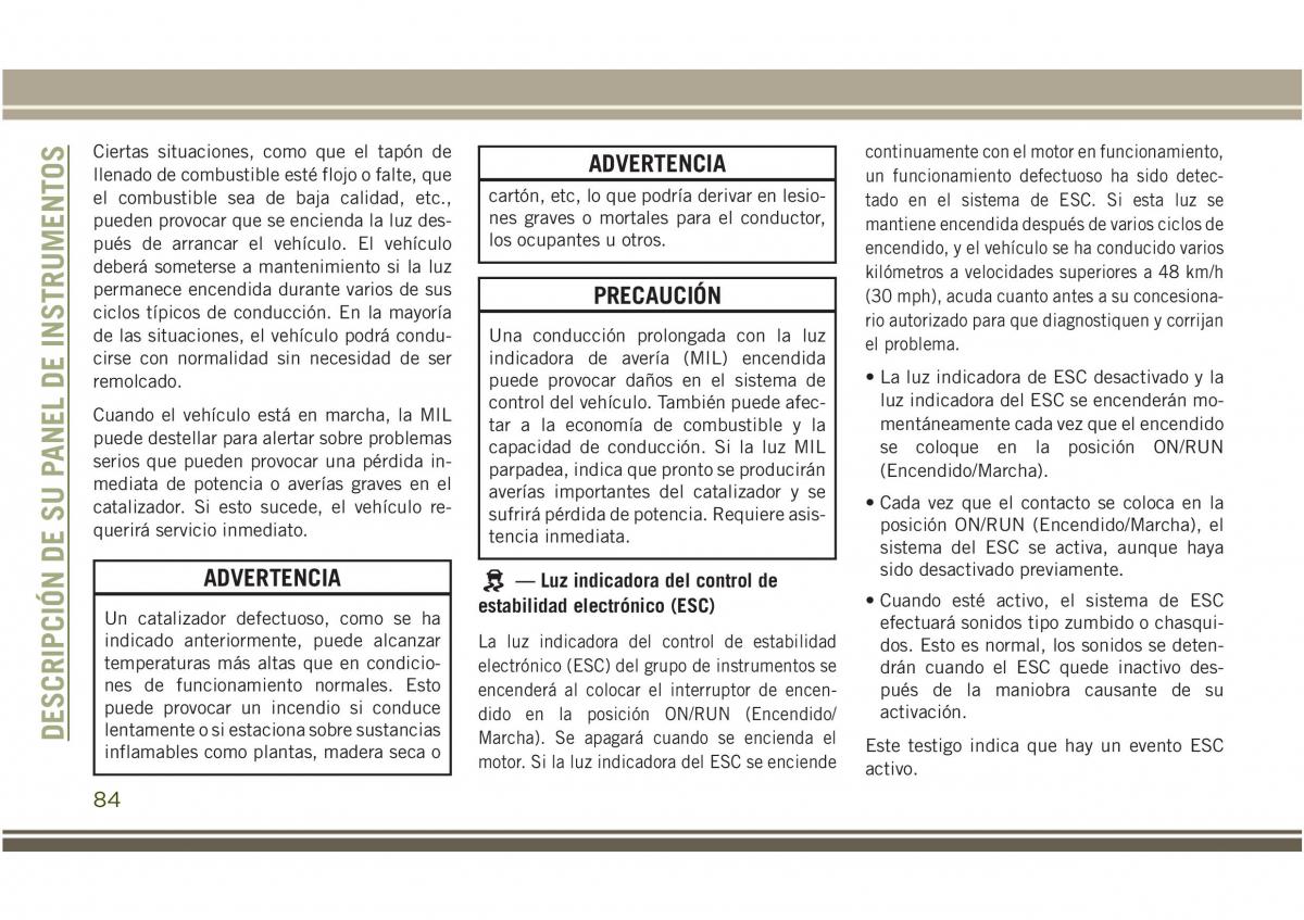 Jeep Compass II 2 manual del propietario / page 86