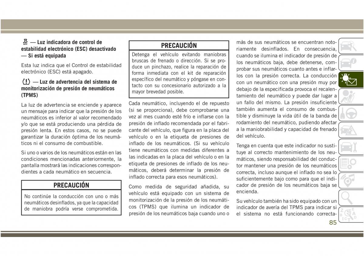 Jeep Compass II 2 manual del propietario / page 87