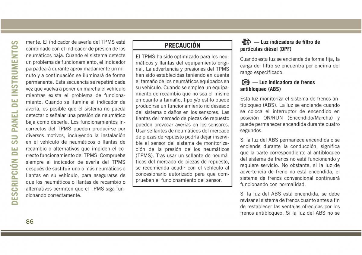 Jeep Compass II 2 manual del propietario / page 88