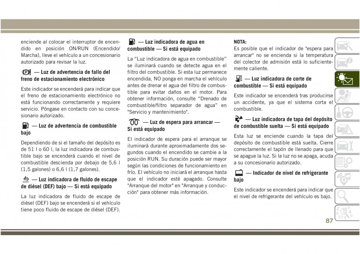 Jeep Compass II 2 manual del propietario / page 89